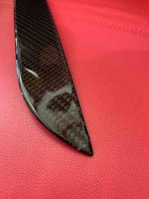 Maserati Ghibli Exterior Trim - Carbon Fiber - Rear Trunk Deck Lid Trim - Blemish